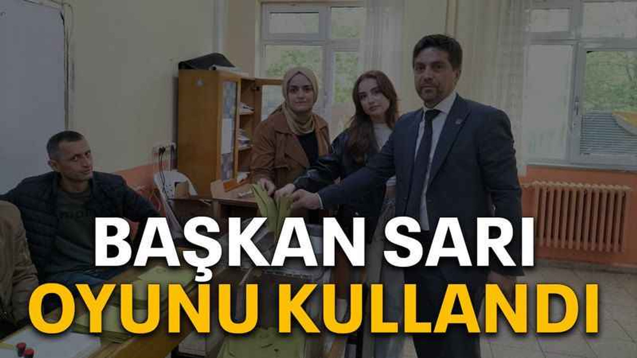 Başkan Sarı oyunu kullandı